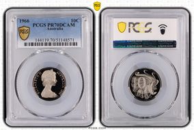1966 10C PR70DCAM