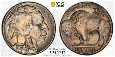 1920-D 5C MS64