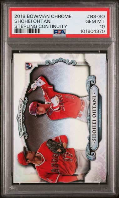 2018 Bowman Chrome Shohei Ohtani Sterling PSA 10