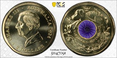 2024-C $2 War Animal Remembrance Colorized MS70