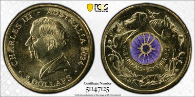 2024 $2 War Animal Remembrance Colorized MS66