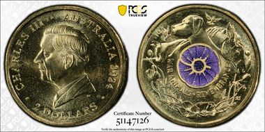 2024 $2 War Animal Remembrance Colorized MS67