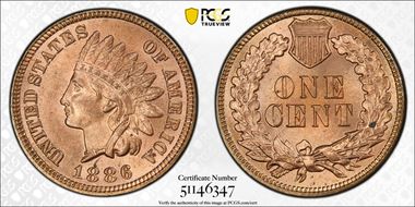 1886 1C Type 1 MS64RD