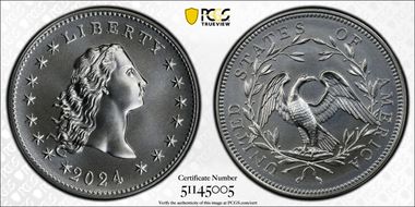 2024 Medal Flowing Hair Ag 230th Anniversary MS70