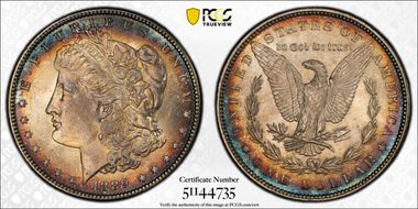 1889 $1 VAM 19A, Bar Wing MS66