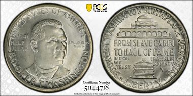 1946-S 50C Booker T. Washington MS65