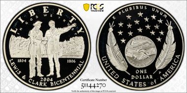 2004-P $1 Lewis & Clark PR69DCAM