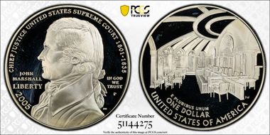 2005-P $1 Marshall PR68DCAM