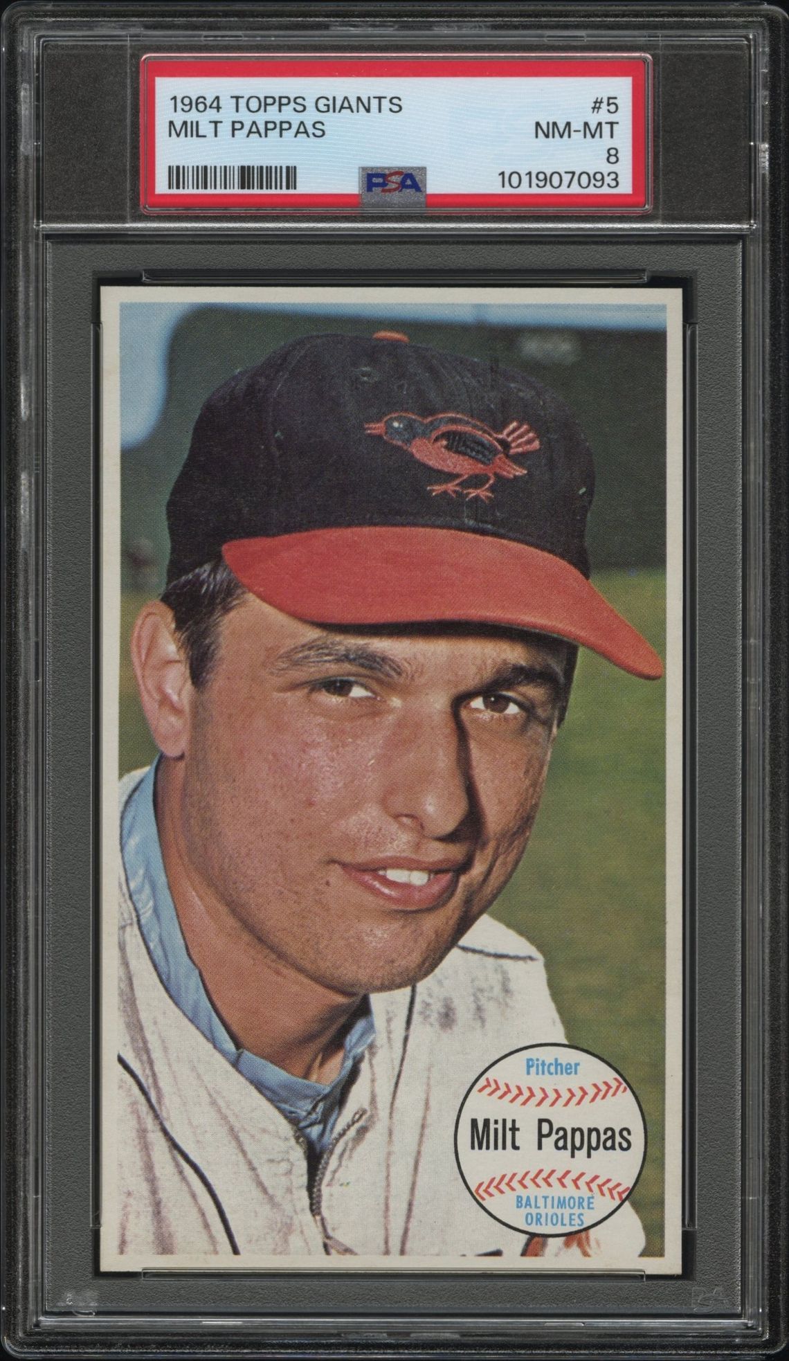 1964 Topps TOPPS GIANTS #5 Milt Pappas front