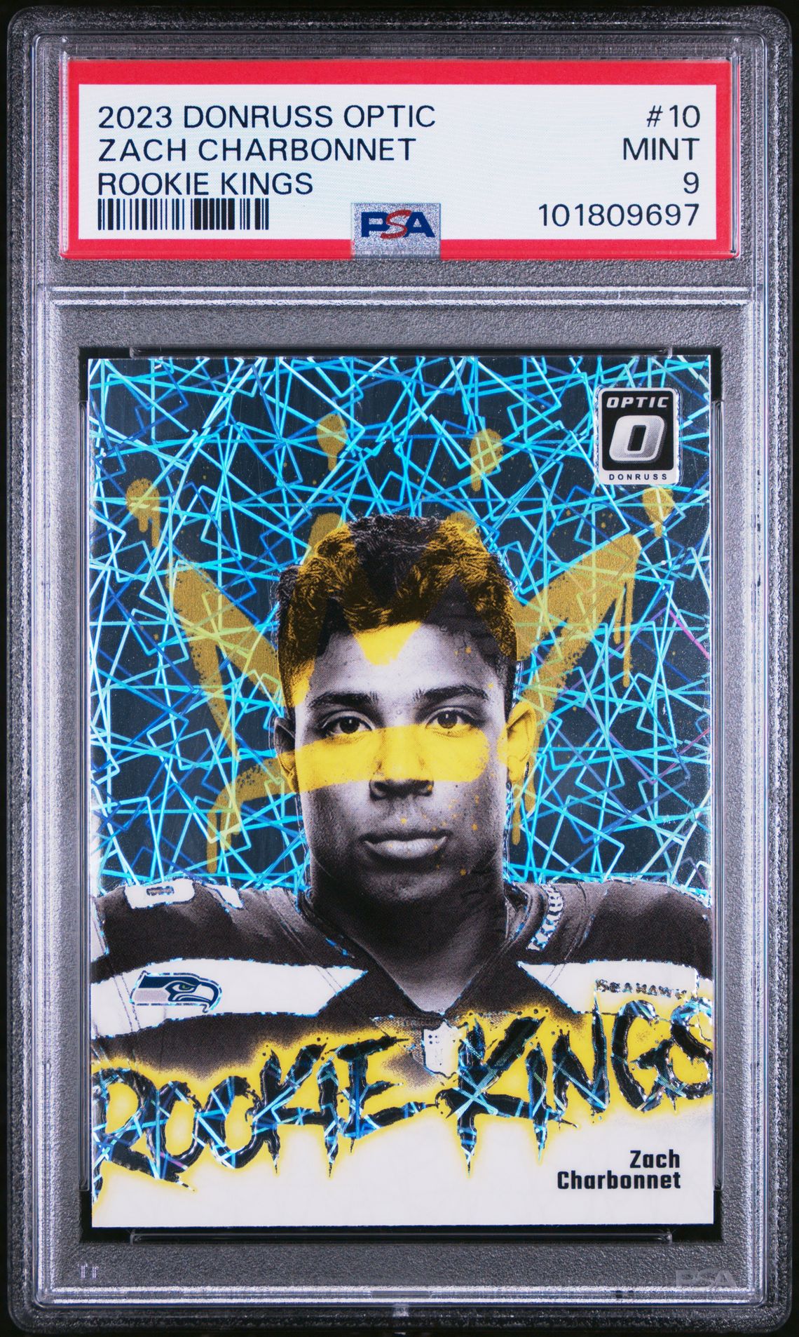 2023 Panini PANINI DONRUSS OPTIC ROOKIE KINGS #10 Zach Charbonnet front