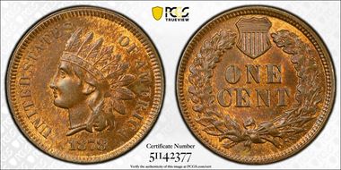 1878 1C MS63BN