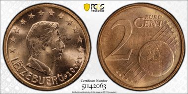 2002 € 0.02 MS65RD