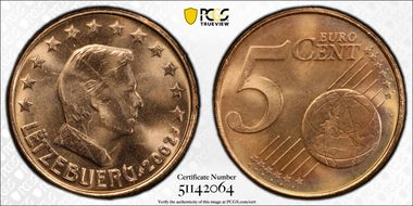 2002 € 0.05 MS66RD