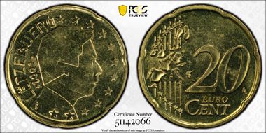 2002 € 0.20 MS67