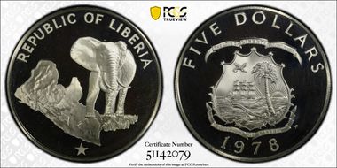 1978-FM $5 Elephant PR67DCAM