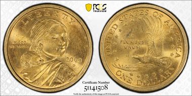 2000-D SAC$1 AU58