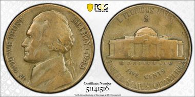 1943-S 5C N1