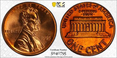 1985-D 1C MS68+ RD