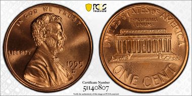 1995-D 1C MS68+ RD