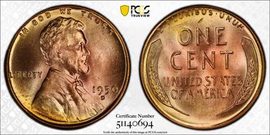 1950-D 1C MS66RD