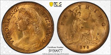 1878 1/4D S-3958 MS65RD