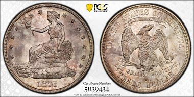 1876-S T$1 Type-II/II MS64