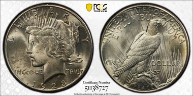 1928 $1 MS64