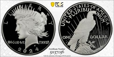 2024-S $1 Peace Dollar PR70DCAM