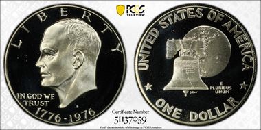 1976-S $1 Silver PR69DCAM