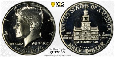 1976-S 50C Silver PR69