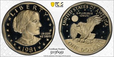 1981-S SBA$1 Type 1 PR69DCAM