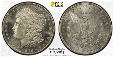 1879-S $1 MS67