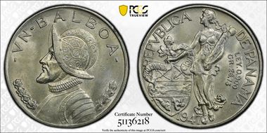 1947 Balboa KM-13  Ag MS63