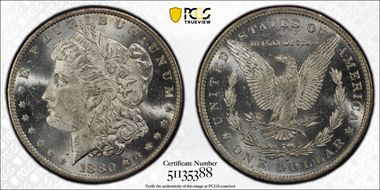 1880-O $1 MS63