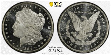 1884-CC $1 MS66DMPL