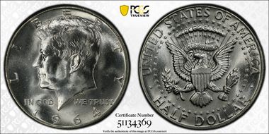 1964-D/D 50C RPM, FS-501 MS66