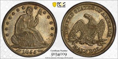 1855 50C Arrows AU50