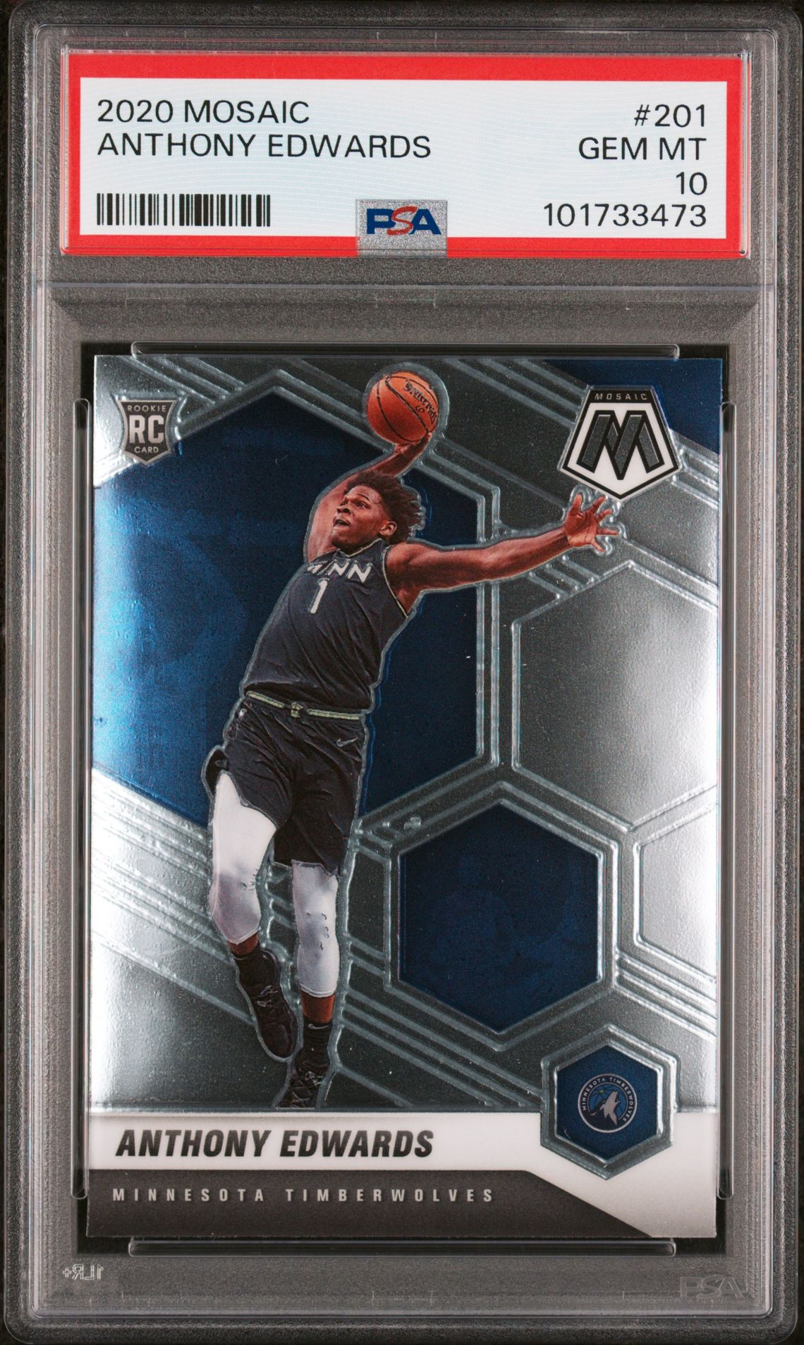2020 Panini PANINI MOSAIC #201 Anthony Edwards front