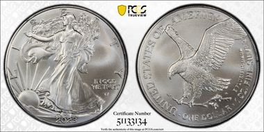 2023 $1 Silver Eagle First Strike MS69