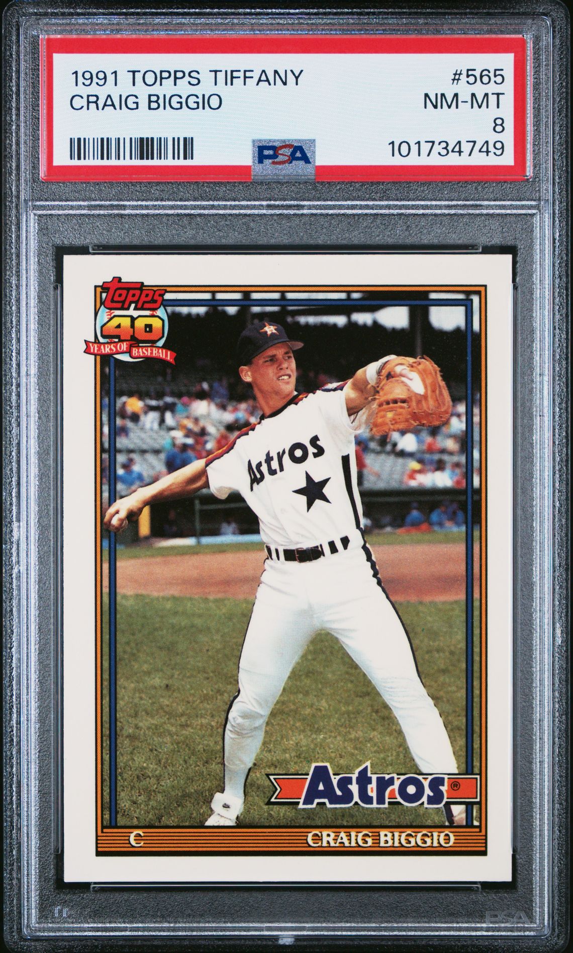 1991 Topps TOPPS TIFFANY #565 Craig Biggio front