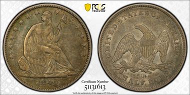 1840-O 50C WB-13 XF45