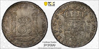 1742-Mo MF 8 R Yon-M8-42 Calico-1461 AU58