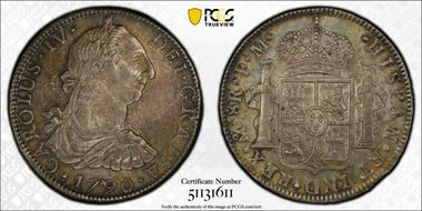 1790-Mo FM 8 R Yon-M8-90-IV Calico-951 CAROLUS IV AU53