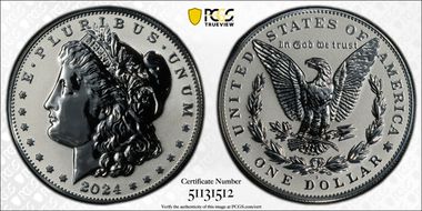 2024-S $1 Morgan Dollar Rev PR Two-Coin Reverse Proof Set First Strike PR70
