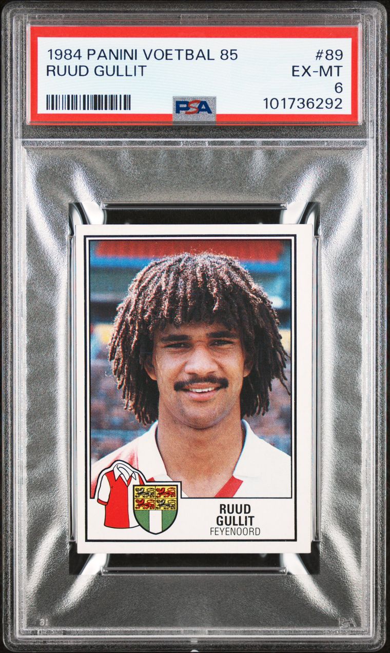 Panini Supersport 1987 – Ruud Gullit Pays-Bas #55 – Sticker Non Collé – État Moyen