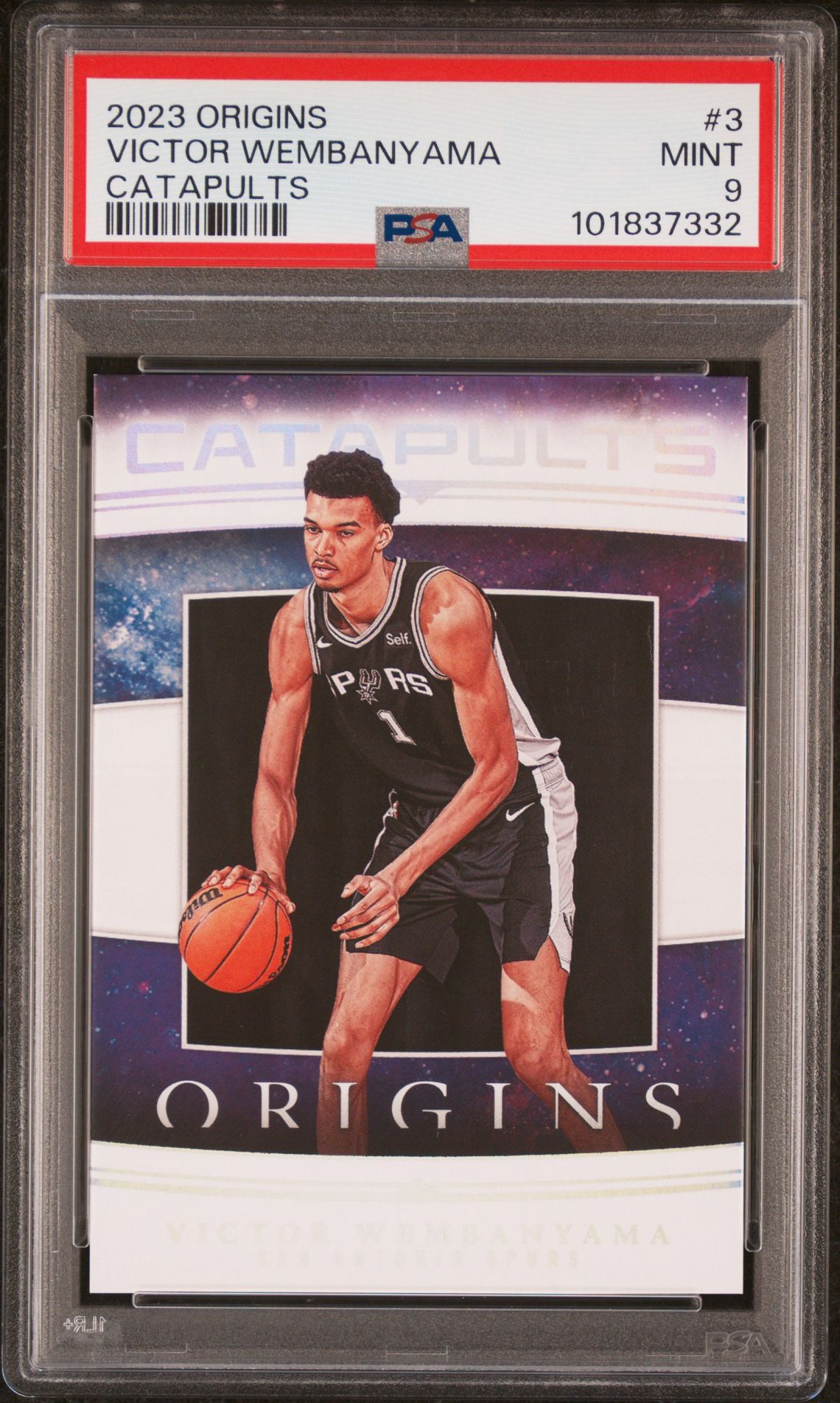 2023 Panini Origins Catapults Victor Wembanyama #3 Mint 9 front