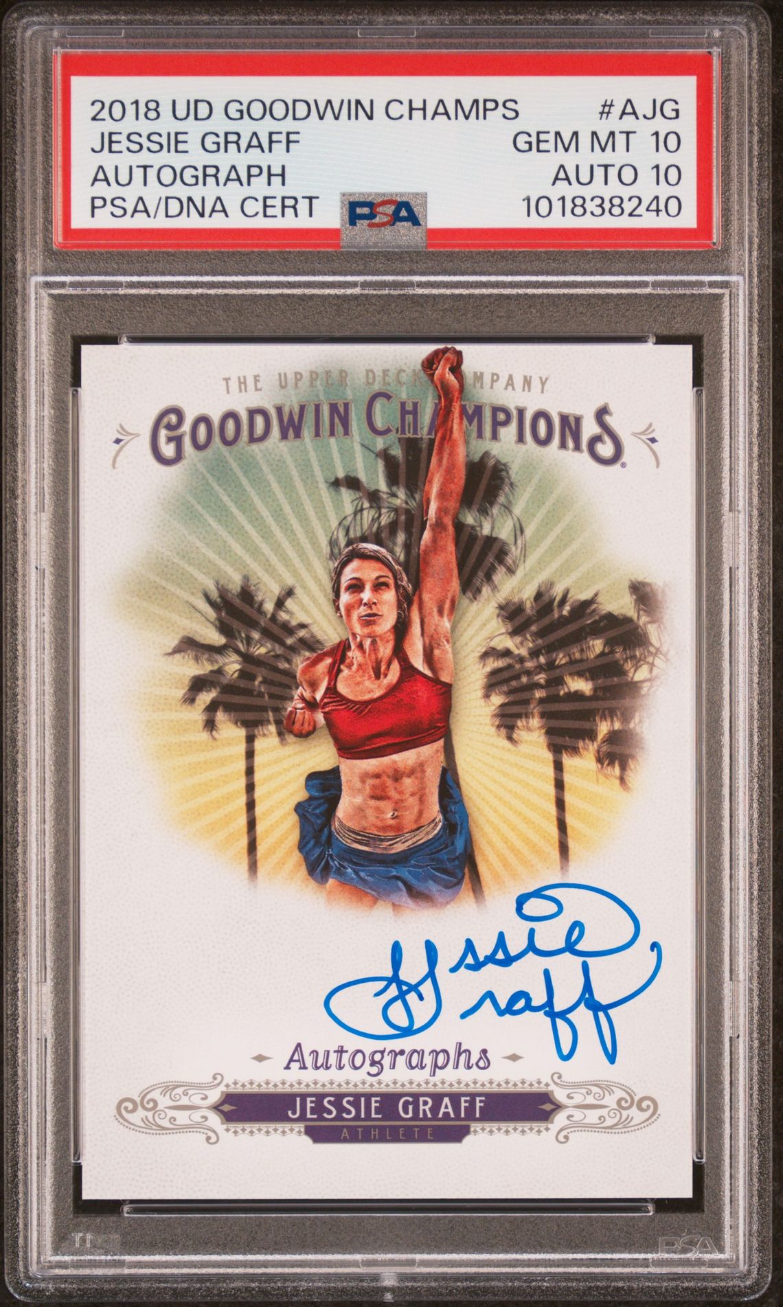 2018 Upper Deck UPPER DECK GOODWIN CHAMPIONS AUTOGRAPHS #AJG Jessie Graff front