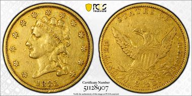 1835 $2.50 VF25