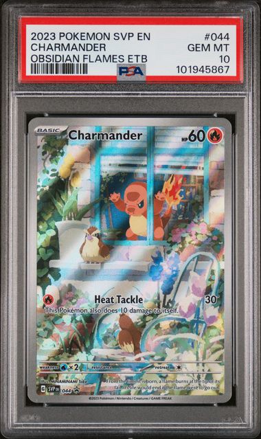 2023 Pokemon POKEMON SVP EN-SV BLACK STAR PROMO Obsidian Flames Etb #044 Charmander front
