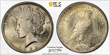 1924 $1 MS64